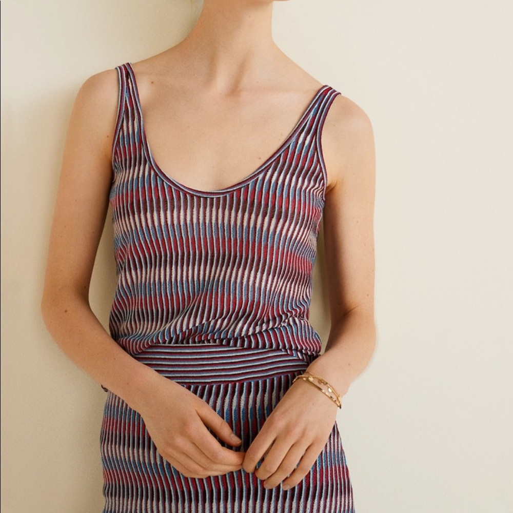 Mango-Printed top NWT
